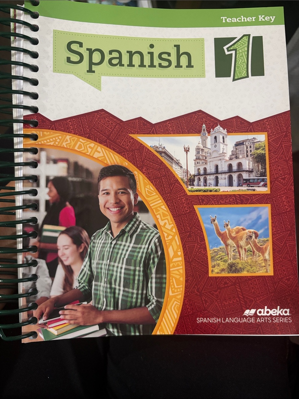Spanish 1 Teacher Key Workbook - Green & Red Cover.New.
